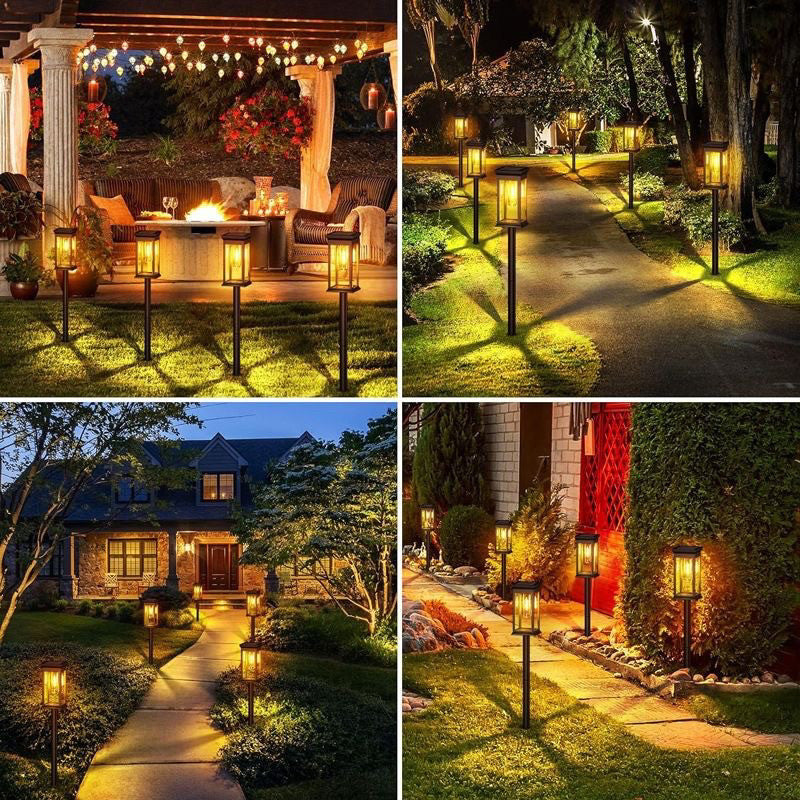2026 new solar outdoor lights - waterproof decorative garden stake lights for home, patio, and lawn