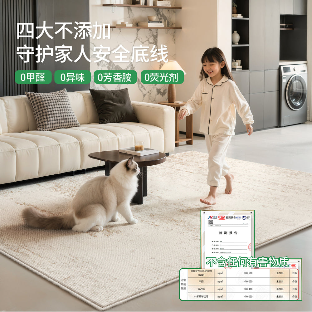 Removable and washable carpet, living room italian light luxury, normcorecasual sofa, bedroom, machine washable, double layer floor mat, washable