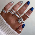 Plain ring wholesale fashion cross-border metal glossy jewelry women's suitfashionins cold style niche style ring
