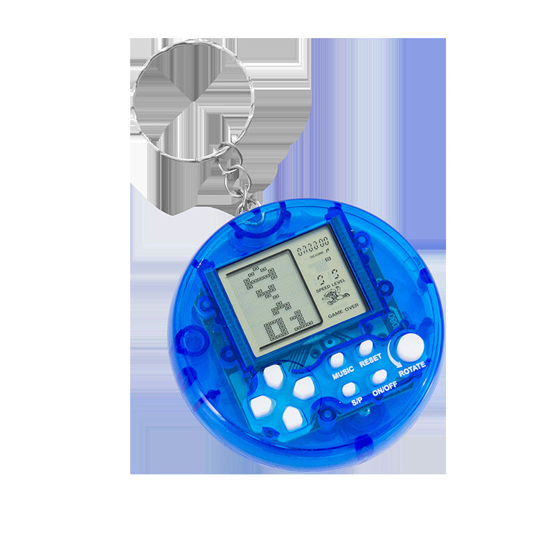 mini handheld game console keychain - tetris electronic game console - handheld console - schoolbag creative ornament