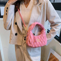 Fashion bag shoulder 2025 crossbody bag new arrival cloud pleated armpit classy crescent satchel bag