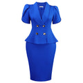 D625 european and american  cross-border  summer new arrival elegant plus size women's lapel african fashion suit