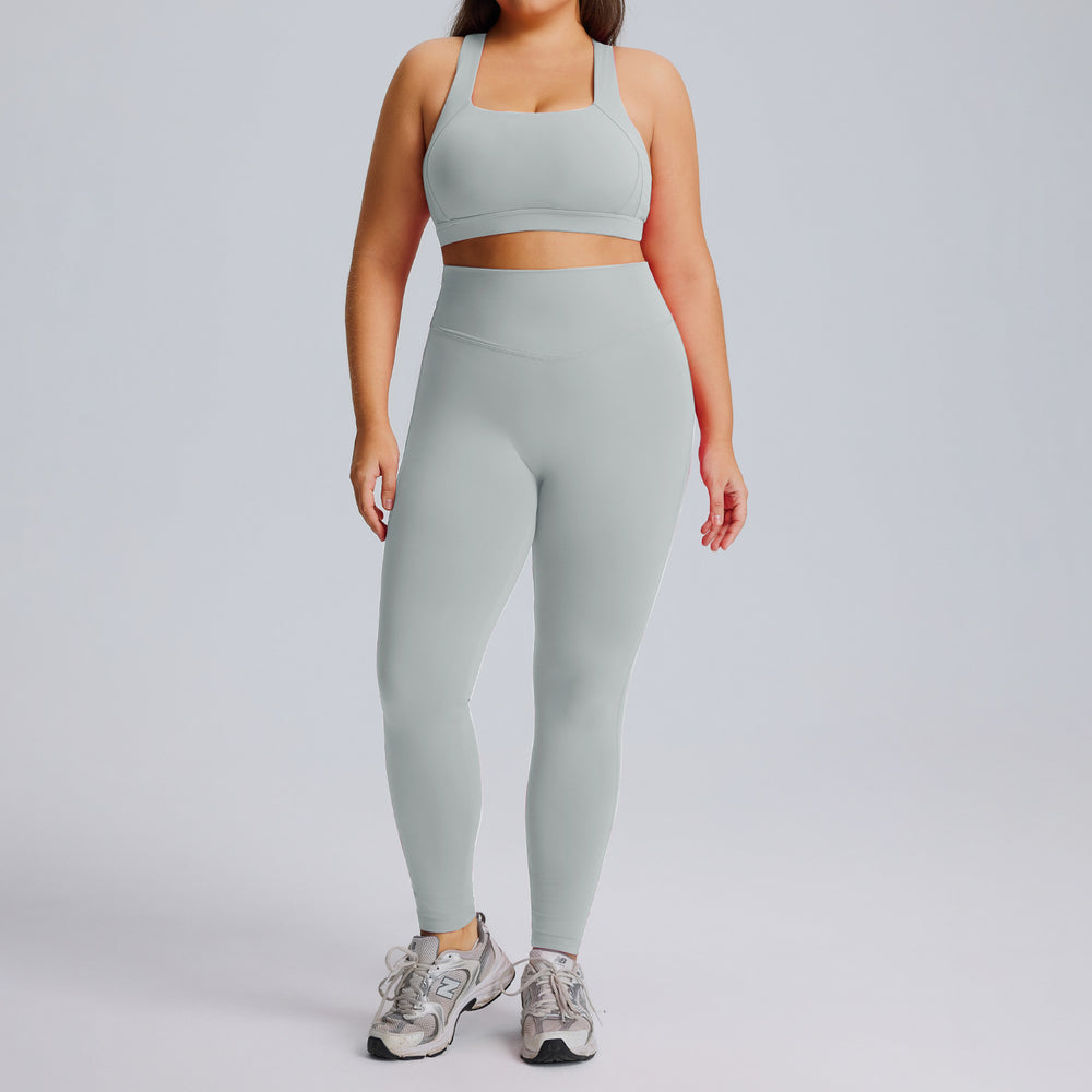 new plus size activewear set - women's cloud-soft, quick-dry, breathable workout outfit for running, training, and yoga
