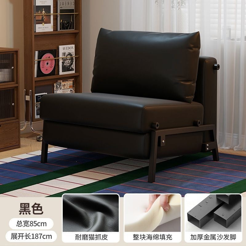 Sofa bed foldable dual-purpose small apartment b&b dual-purpose sofa living room study balcony can sit and lie down telescopic sofa