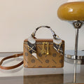2025 new box bag silk scarf high-end fashion printed letter versatile shoulder crossbody small square bag