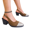 Baotou back hollow sandals 2026 summernew arrival thick heel mary jane shoes flats high heels color matching fashion style export