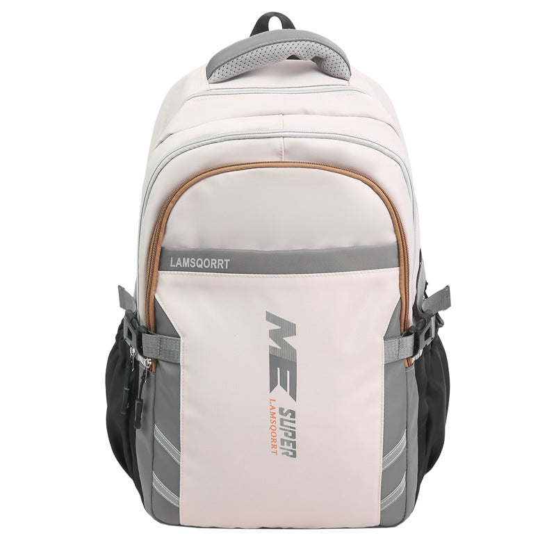 New backpack men's simple large-capacity travel backpack leisure Japanese junior high school student high school student schoolbag