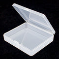 New arrival storage box plastic box fully transparent jewelry storage box small square box makeup tool box thick version weighing 15 grams