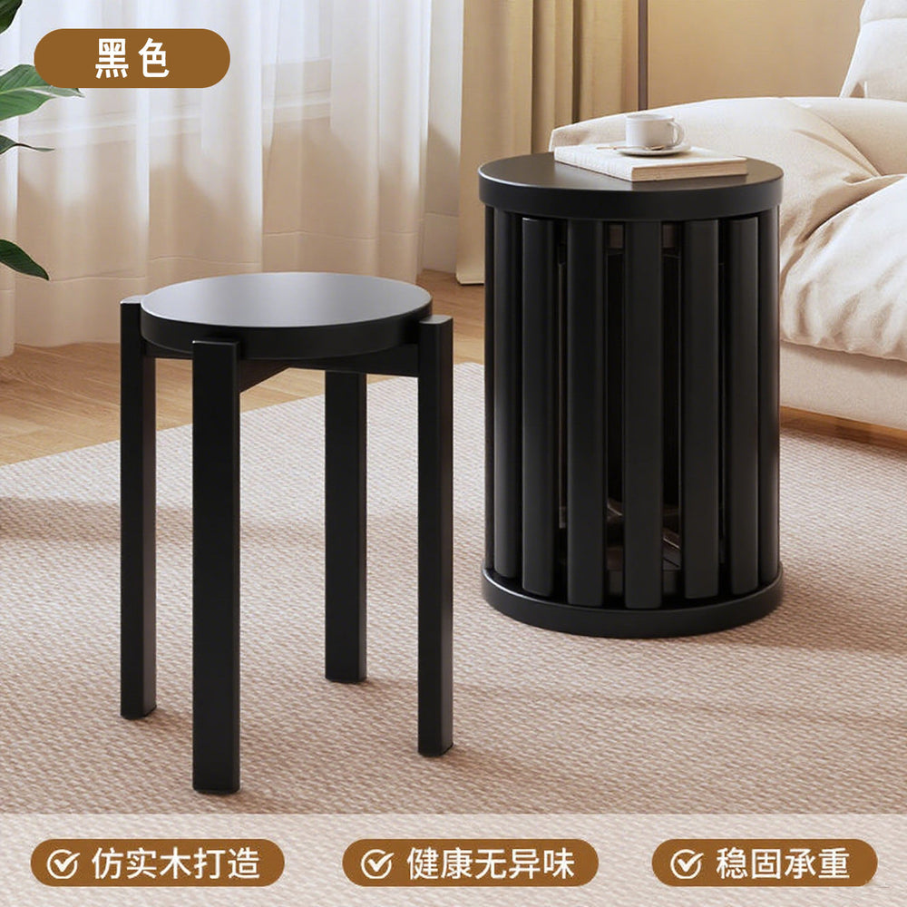 Solid wood stackable combination coffee table living room for home jenga stool round stool dining table with pulley chair small stool