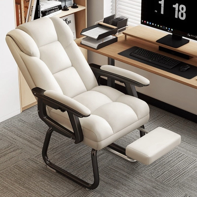 Computer chair for homeplaid sedentary office chair office ergonomic adjustable reclining boss chair