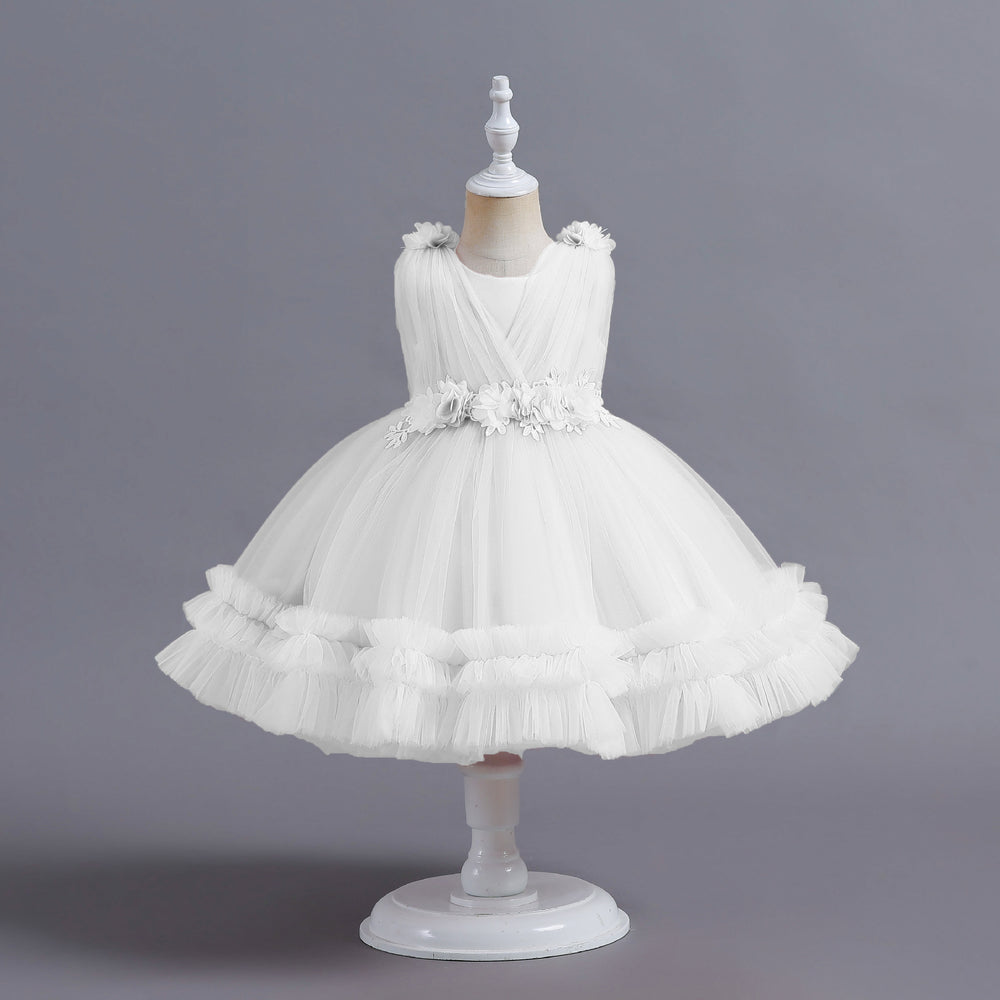 New arrival: children's formal dress - tulle cake skirt princess dress for girls, perfect for flower girls and first birthday celebrations