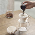 Japanese imported cake coffee filter paper, 50 sheets, 155mm/185mm, hand-brewed cake filter paper, boxed coffee filter