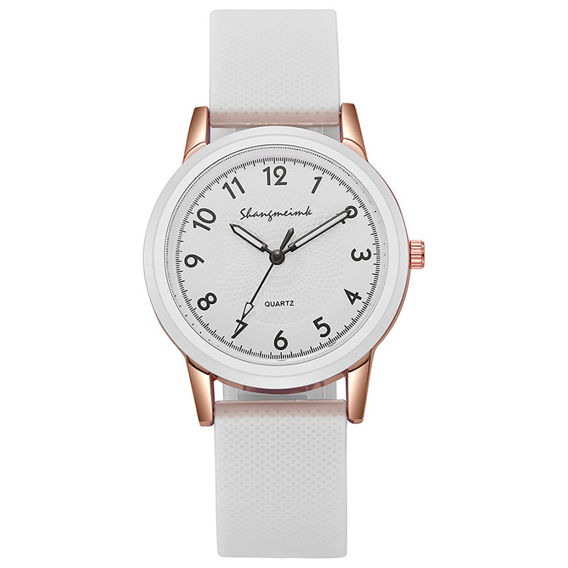 New silicone strap student watch, popular quartz watch for women, wholesale from manufacturer (xiaohongshu trend)