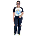 C6998 cross-border   independent station fashion women's printed multi-color short sleeve pants suit