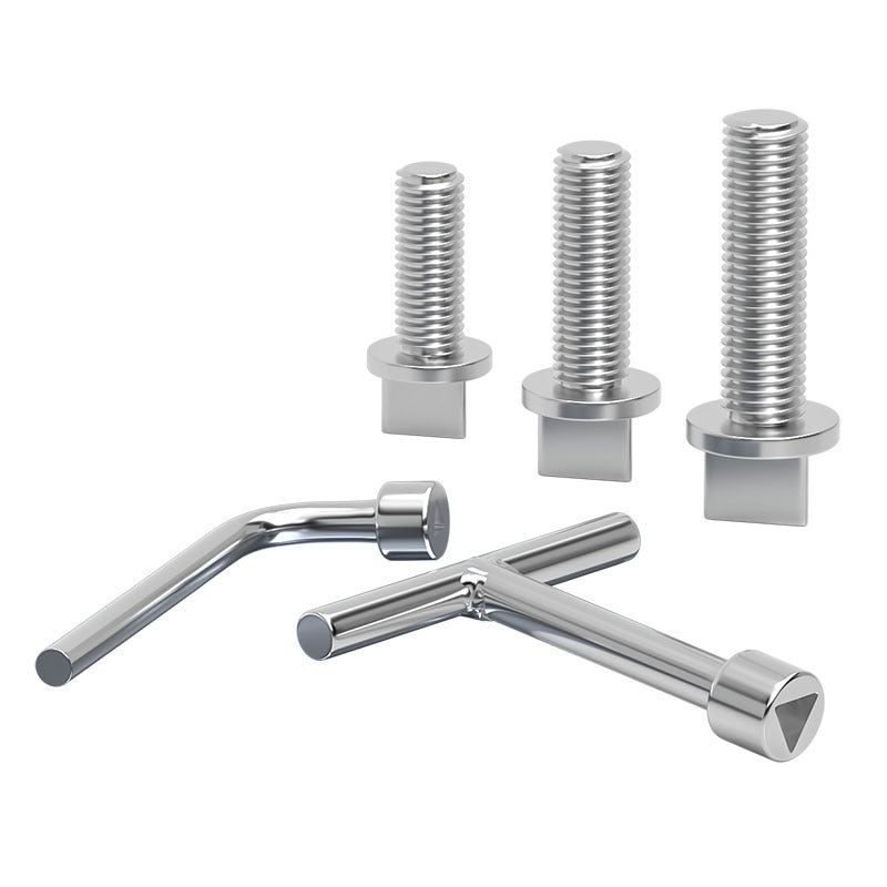 304 stainless steel outer triangle head anti-theft screws street light electric box chassis guardrail bolts anti-removal M6M8M10mm