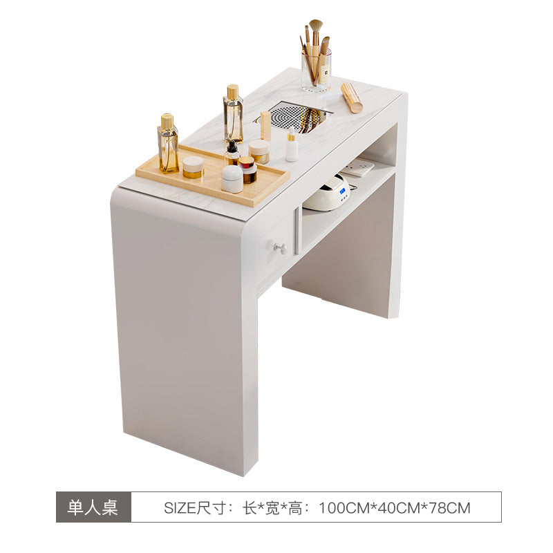 Cream wind multi-functional manicure table and chair set special economical single and double light luxury Internet celebrity ins manicure table