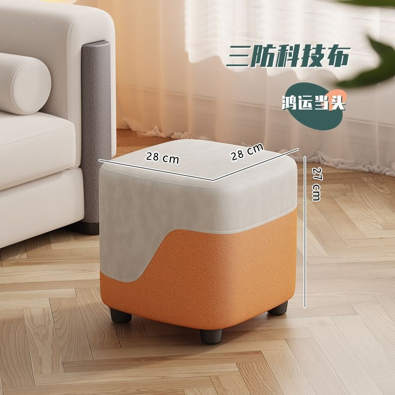 Small bench for home living room small stool casual sofa stool entrance shoe changing stool cloakroom low stool soft bag small square stool