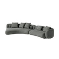 Bessel sofa italian normcore special shaped large flat villa module curved cashmere living room fabric sofa