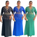 Aliexpress elegant women's dress fashion cross-border foreign trade african new arrivalplus sizedress