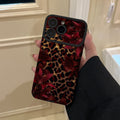 Red flower gold leopard print soft shell suitable for apple 17promax mobile phone case iphone16 whale jellyfish turtle wholesale