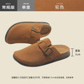 birkenstock slippers toe-cap half-slippers 2024 new spring and summer women's shoes one-leg retro water pine outwearfashion