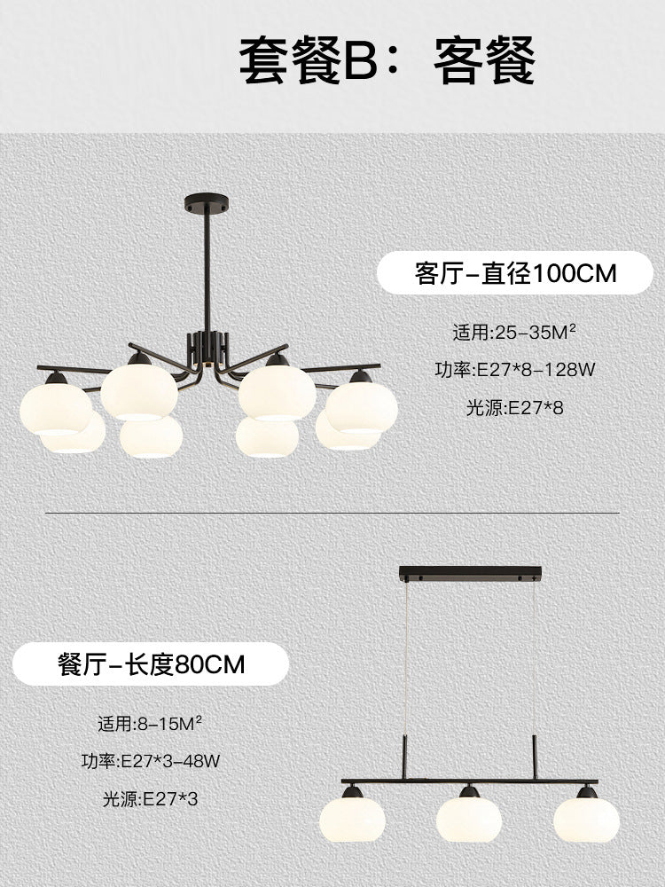 Living room lamp chandelier medieval cream style Bauhaus bedroom lamp French lamp Zhongshan home improvement lighting factory direct sales