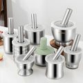 304 stainless steel garlic pounder iron mortar garlic mortar pounder bowl grinding mash can for home pound medicine pair nest pounding bowl pound mortar