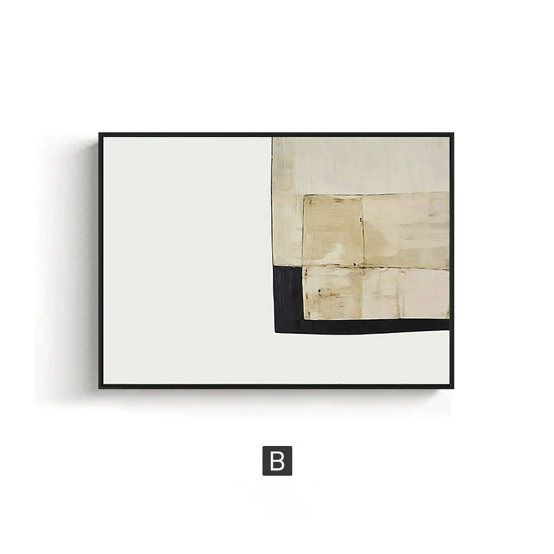 Customized wabi-sandy wind abstract living room meter box decorative painting Nordic wind push-pull electric box hanging painting weak electric box blocking painting