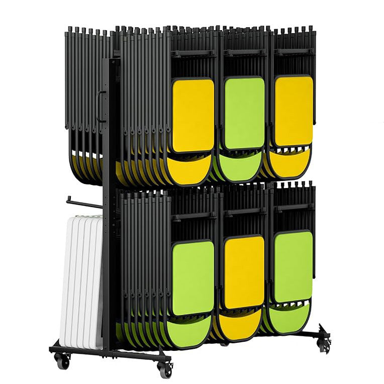 Source Factory Folding Chair Frame Chair Cart Folding Chair Storage Frame with Wheels