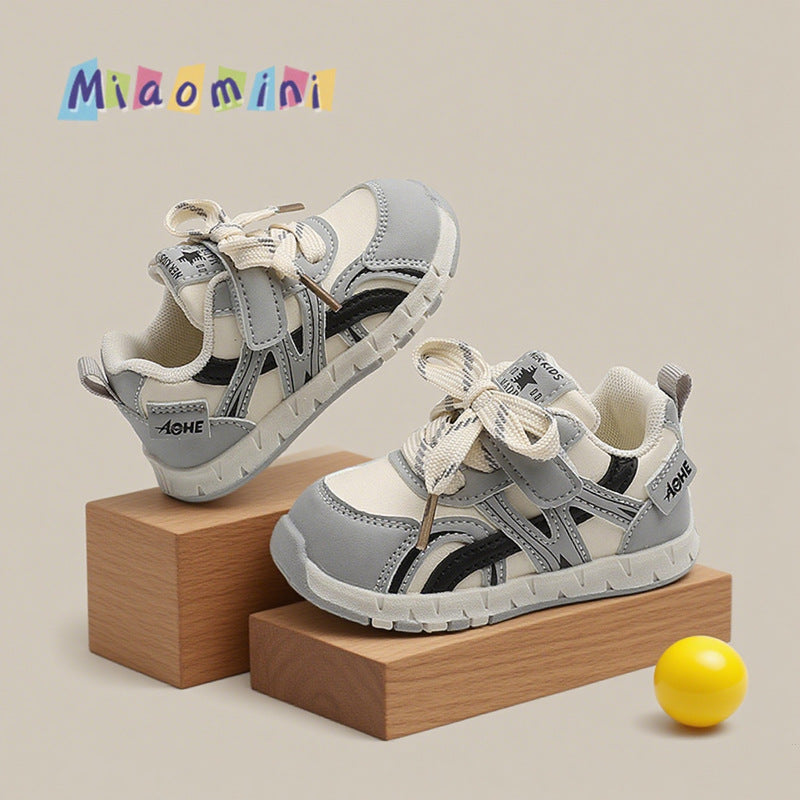 Autumn new arrivals: toddler shoes, kids' shoes, boys' and girls' leather breathable sneakers, girls' korean style agnes shoes, ages 1-3