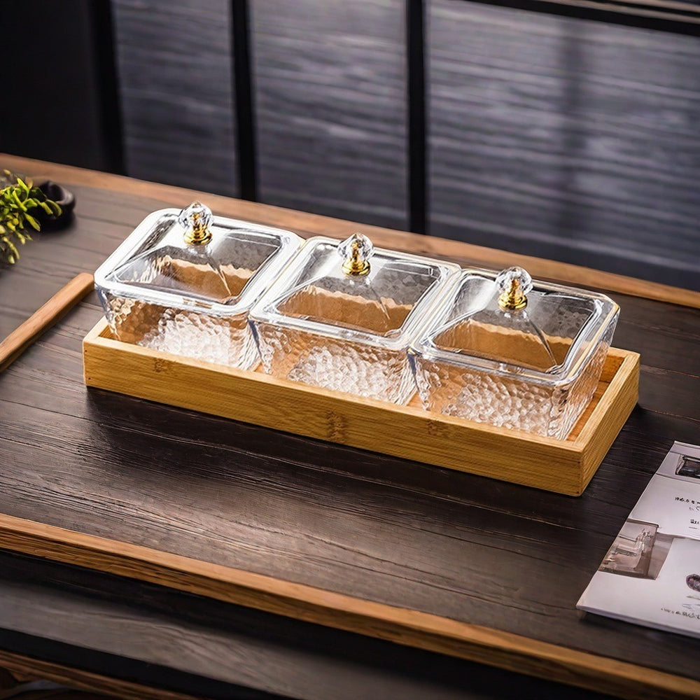 Plastic fruit plate divided fruit plate commercial club hotel foot bath bar thickened and resistant to falling snacks dried fruit snack plate