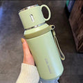 2025 new student water bottle - tea & water separation, 316 stainless steel, portable, large capacity, insulated tumbler
