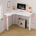Bedroom corner desk - easy to place study table, corner office desktop computer desk, small home simple desk