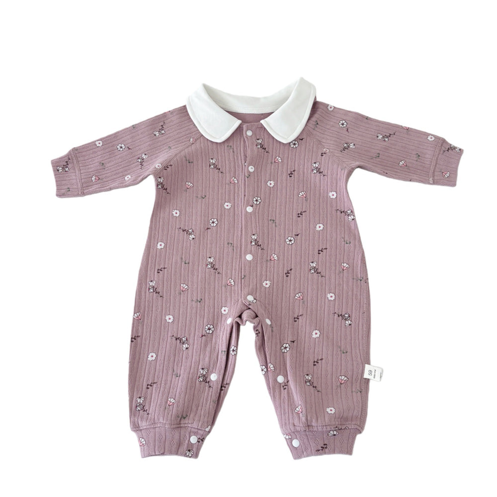 Girls' and boys'  spring/autumn children's wear: cute floral print dress with peter pan collar, princess style - perfect for cross-border e-commerce