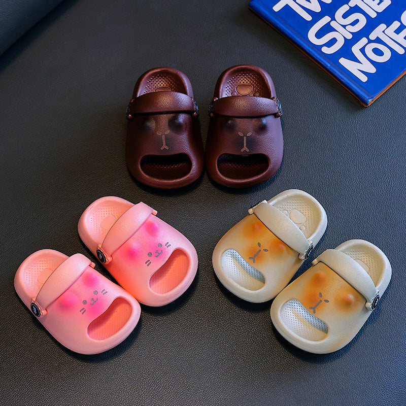 Girls' slippers - kitten design - summer  new arrival - baby indoor home bath eva slides - non-slip - boys'