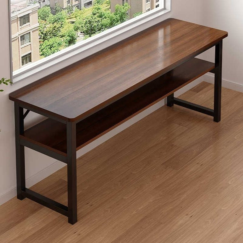 Double long desk student for home bedroom study writing desk rental house wall-mounted rectangular office computer desk