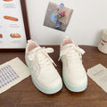 Thick solewhite shoes breathable 2025 autumn new season artistic shoes niche design student sports sneakers