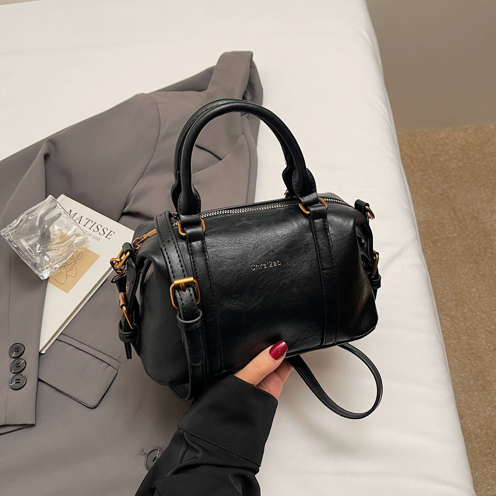 New arrivalretrosatchel boston bag women 2025k-stylefall and wintereasiest for match women's bag foreign elegant shoulder crossbody bag