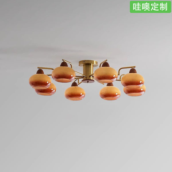 [Wow] American retro ceiling lamp Bauhaus cream wind medium and ancient style vintage study living room main lamp