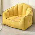 Lemon yellow [premium snowflake velvet - single seater]
