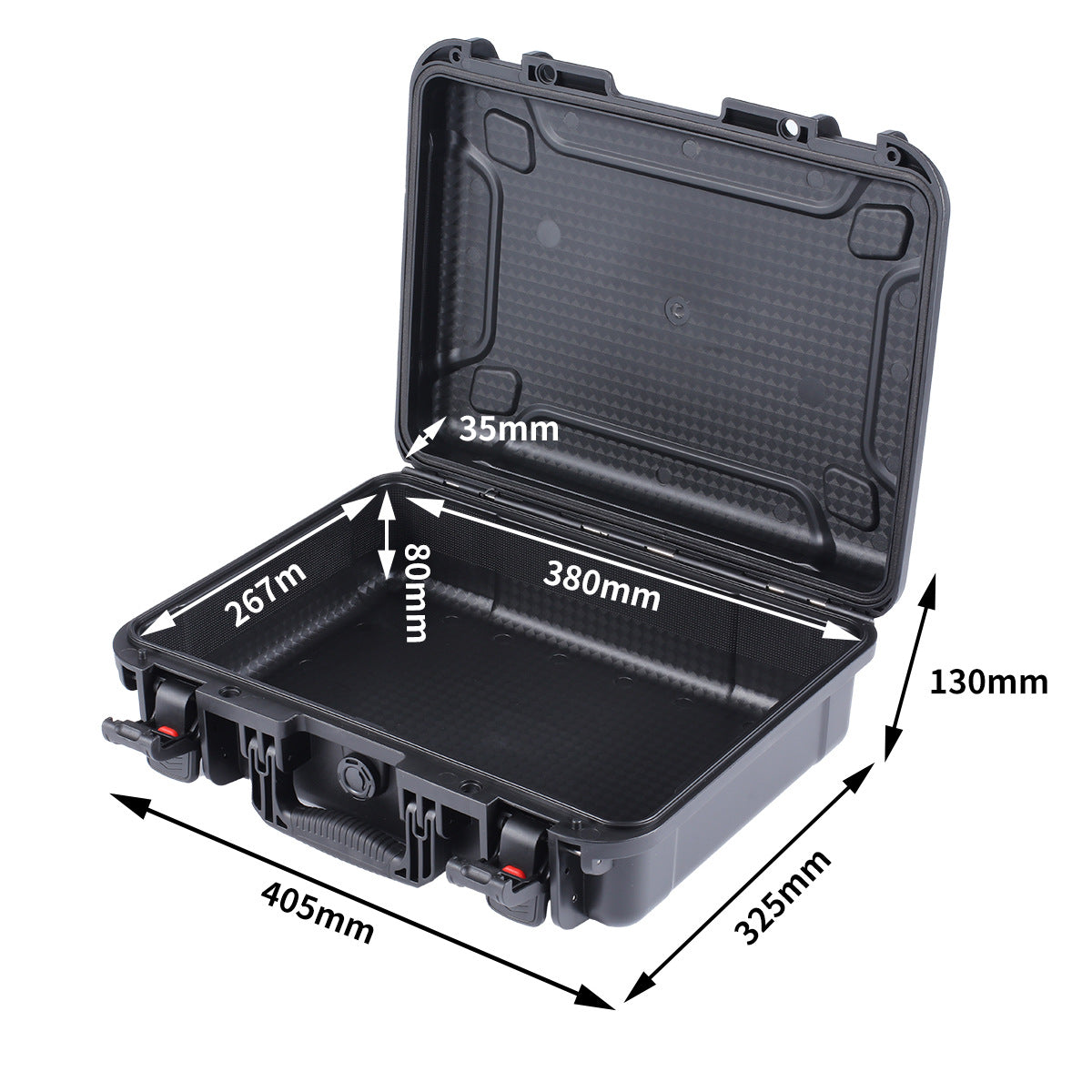 IP67 waterproof and compression resistant PP plastic drone multi-functional safety box Instrument photographic equipment protective box