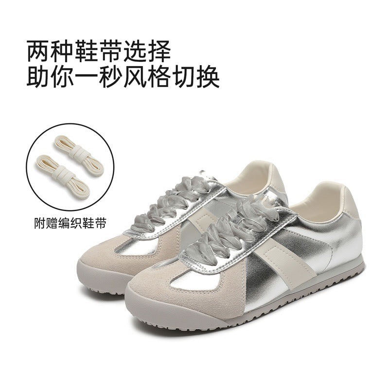Argan shoes women's summer thin breathable white shoes 2026 new arrival ballet training shoes popular lightweight dad shoes