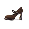 Fashionable retro platform heel mary janes - women's spring/autumn 2026 new collection - single strap, square toe, chunky heel