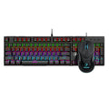 Dou ni mt520 true mechanical keyboard - blue switch, rgb lighting, gaming, office, laptop, cross-border e-commerce