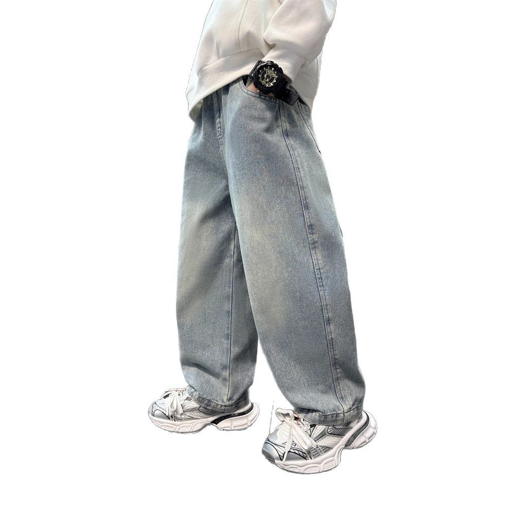 Boys' denim jeans - spring/autumn collection : new spring styles for older kids, casual streetwear inspired by trendy, edgy styles