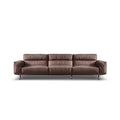 Source factory living room leather sofa italian normcore high back straight row genuine leather sofa small apartment high-foot sofa