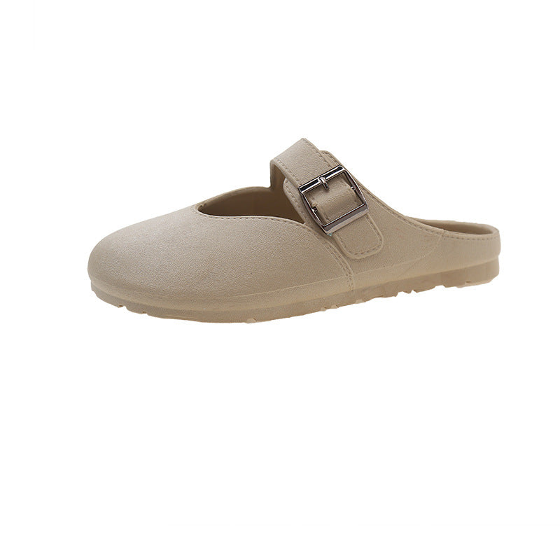 2025new arrival baotou slippers for women summer popular ins lazy western style sweet fairy style one-line sandals for women