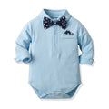 Export children's clothing new products spring & fall baby baby 100-day gentleman's suit baby suitlong sleeves khaki overalls hat