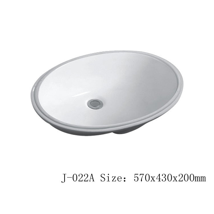 陶瓷台下盆嵌入式洗漱盆酒店民宿陶瓷洗一体盆家用洗手盆小户单盆