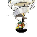 New chinoiserie chandelier uv streamer printing lobby hotel banquet hall shape art luminous sales department decorative chandelier